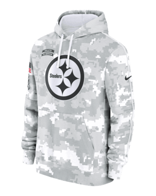 Мужское худи Pittsburgh Steelers Salute to Service Primary Edge Club Nike NFL Pullover Hoodie