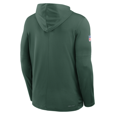 Green Bay Packers Pure Fury Sideline Men's Nike Dri-FIT NFL Long-Sleeve Hooded Top