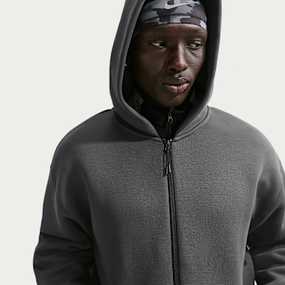 Ανδρική φλις μπλούζα με κουκούλα και φερμουάρ σε όλο το μήκος Nike Tech