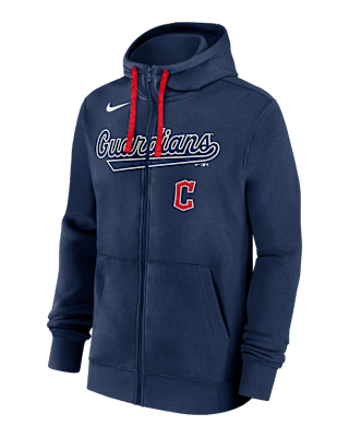 Мужское худи Cleveland Guardians Knockout Script Nike MLB Full-Zip Hoodie