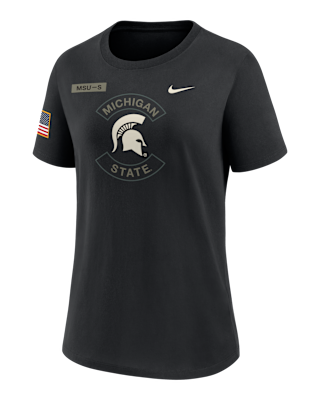 Женская футболка Michigan State Military Appreciation Nike Dri-FIT College
