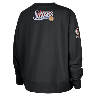 Philadelphia 76ers Hardwood Classics Women's Nike NBA Phoenix Fleece Premium Crewneck Sweatshirt