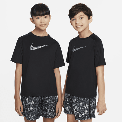 เสื้อแขนสั้น Dri-FIT เด็กโต Nike Multi