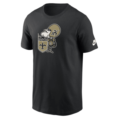 Мужская футболка New Orleans Saints Rewind Logo Essential