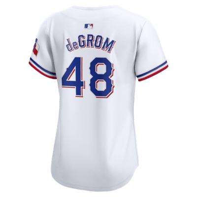 Jersey Nike Dri-FIT ADV de la MLB Limited para mujer Jacob deGrom Texas Rangers