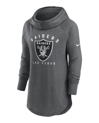 Women's Las Vegas Raiders Nike Heathered Gray Element Quarter-Zip