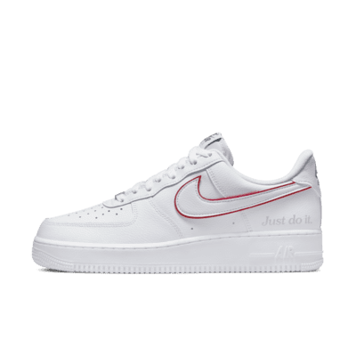 NIKE AIR FORCE 1 homme Premium Just Do It JDI Blanc Noir Orange Chaussures  train EUR 163,40 - PicClick FR
