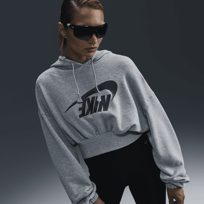 Nike Sportswear Women's Oversized Cropped French Terry Pullover Hoodie