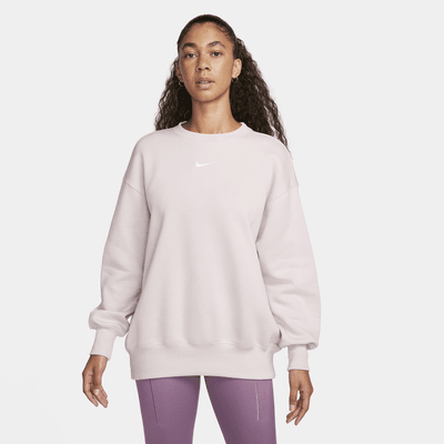 Sudadera oversized de cuello redondo de tejido Fleece para mujer Nike Sportswear Phoenix