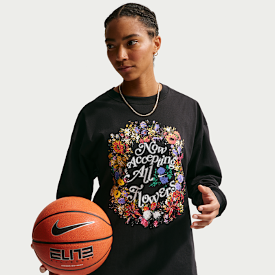 Playera de básquetbol de manga larga para mujer Nike