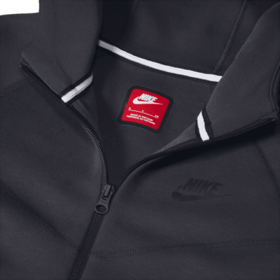 Sudadera con gorro de cierre completo para niño talla grande Nike Sportswear Tech Fleece