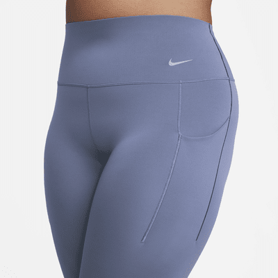 Leggings de 7/8 de tiro alto y sujeción media con bolsillos para mujer Nike Universa