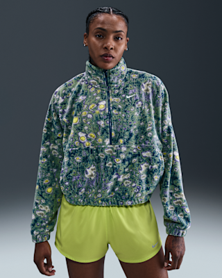 Женские  Nike One Therma-FIT Oversized 1/2-Zip Fleece Top