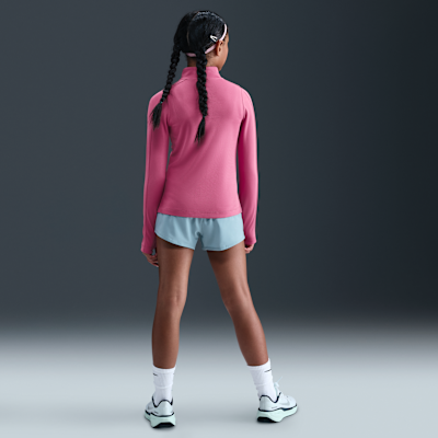 Nike Girls' Dri-FIT Long-Sleeve 1/4-Zip Top