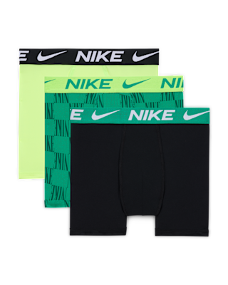 Подростковые  Nike Dri-FIT Essentials Big Kids' Printed Boxer Briefs (3-Pack)