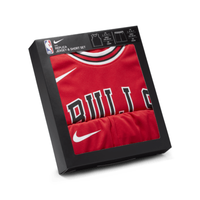 Souprava dresu a kraťasů Nike NBA DeMar DeRozan Chicago Bulls Icon Edition pro větší děti (chlapce)