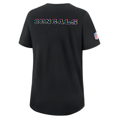 Playera Nike Dri-FIT de la NFL para mujer Cincinnati Bengals Crucial Catch