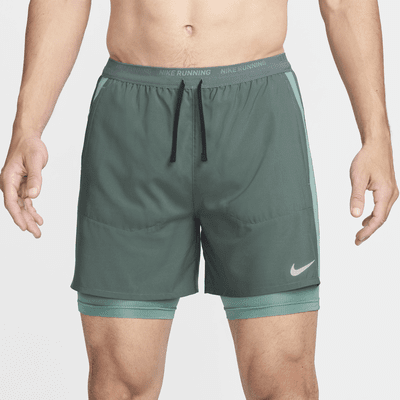 Calções de running híbridos de 13 cm Dri-FIT Nike Stride para homem