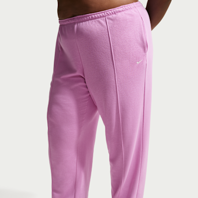 Pants de French Terry de tiro medio con dobladillo abierto para mujer (talla grande) Nike Sportswear Chill Terry