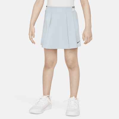 Set skort para niñas talla pequeña Nike Dri-FIT Prep in Your Step