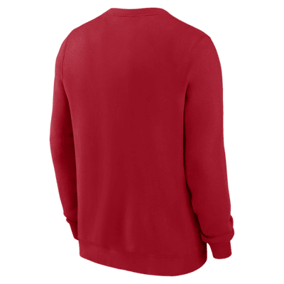 Sudadera de cuello redondo sin cierre Nike de la MLB para hombre Philadelphia Phillies Classic