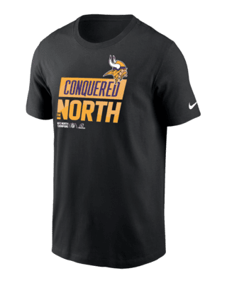 Nike Youth Boys Black Minnesota Vikings 2022 NFC North Division Champions  Locker Room Trophy Collection T-shirt