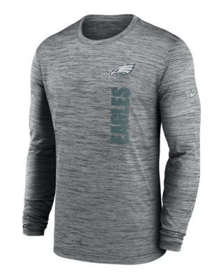 Мужская футболка Philadelphia Eagles Sideline Velocity Nike Dri-FIT NFL Long-Sleeve