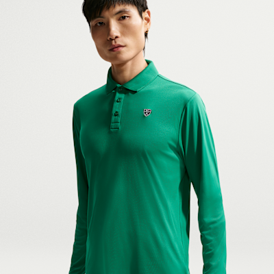 나이키 파 남성 드라이 핏 긴팔 골프 폴로