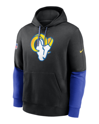 Мужское худи Los Angeles Rams Sideline Team Issue Club Nike NFL Pullover Hoodie