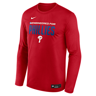 Philadelphia Phillies Authentic Collection Team Issue Men's Nike Dri-FIT MLB Long-Sleeve T-Shirt