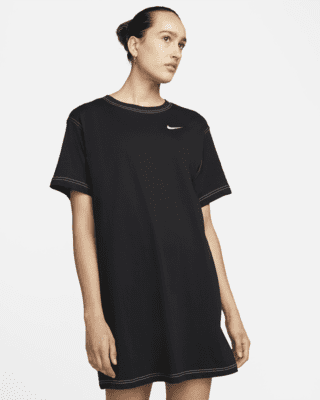 nike sportswear organic cotton short sleeve midi dress