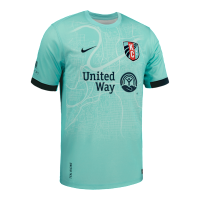 Debinha de Oliveira KC Current 2025 Stadium Away Men's Nike Dri-FIT NWSL Replica Jersey
