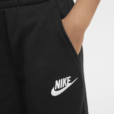 Pants de tejido Fleece de pierna ancha para niños talla pequeña Nike Sportswear Club