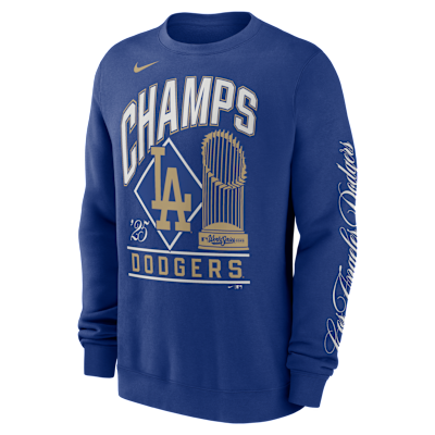 Los Angeles Dodgers 2025 World Series Champion Gold Series Men's Nike MLB Pullover Crew from Nike - $85