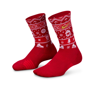 Nike Little Kids' Dri-FIT Holiday Elite Crew Socks