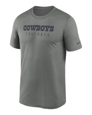 Nike Men's Dri-Fit Sideline Velocity (NFL Dallas Cowboys) Long-Sleeve T-Shirt in Grey, Size: XL | 00KX06G7RD-078