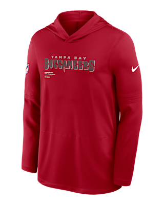 Мужские  Tampa Bay Buccaneers Pure Fury Sideline Nike Dri-FIT NFL Long-Sleeve Hooded Top