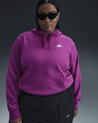 Женское худи Nike Sportswear Club Fleece Pullover Hoodie (Plus Size)