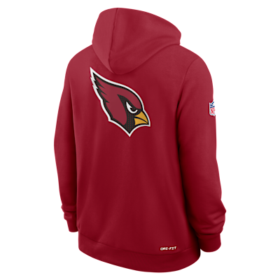 Sudadera con gorro Nike Dri-FIT de la NFL de cierre completo para hombre Arizona Cardinals Utility Player Sideline