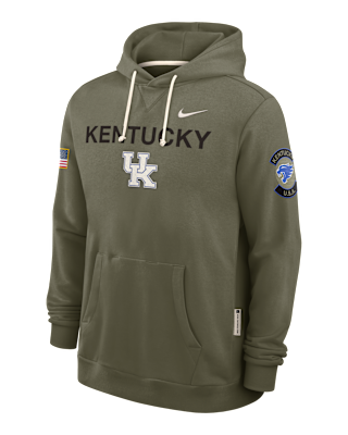 Мужское худи Kentucky 2025 Military Appreciation Nike Dri-FIT College Pullover Hoodie