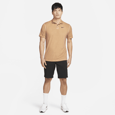 Nike Tour Dri-Fit Golf Polo Shirt Brown