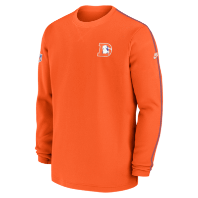 Playera de manga larga de la NFL Nike para hombre Denver Broncos Logo Coach