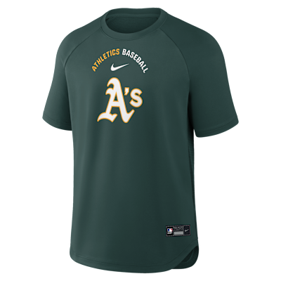 Athletics Authentic Collection Batting Practice Pregame Men's Nike Dri-FIT MLB Top