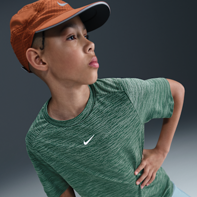 Playera de manga corta Dri-FIT para niños talla grande Nike Multi