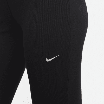 Nike Sportswear Chill Knit Women's Tight Mini-Rib Flared Leggings. Nike PH