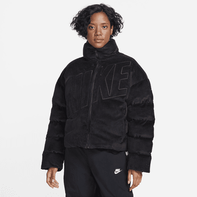 Nike Sportswear Essential Therma-FIT oversized gewatteerd corduroy jack voor dames