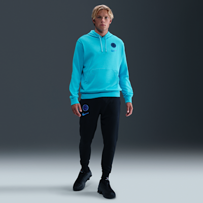 Inter Milan Club Nike Erkek Kapüşonlu Futbol Sweatshirt'ü