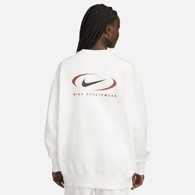 Sudadera oversized de cuello redondo de tejido Fleece para mujer Nike Sportswear Phoenix