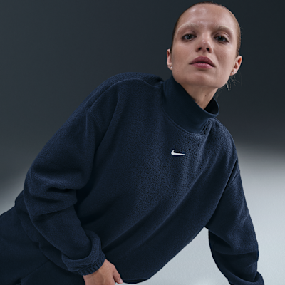 Nike Sportswear Phoenix Plush Women's Cozy Fleece Oversized Mock-Neck Top