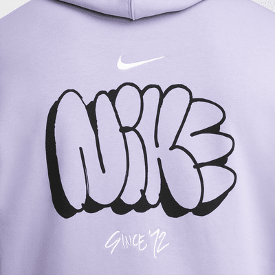 Felpa in fleece con cappuccio Nike Solo Swoosh – Uomo